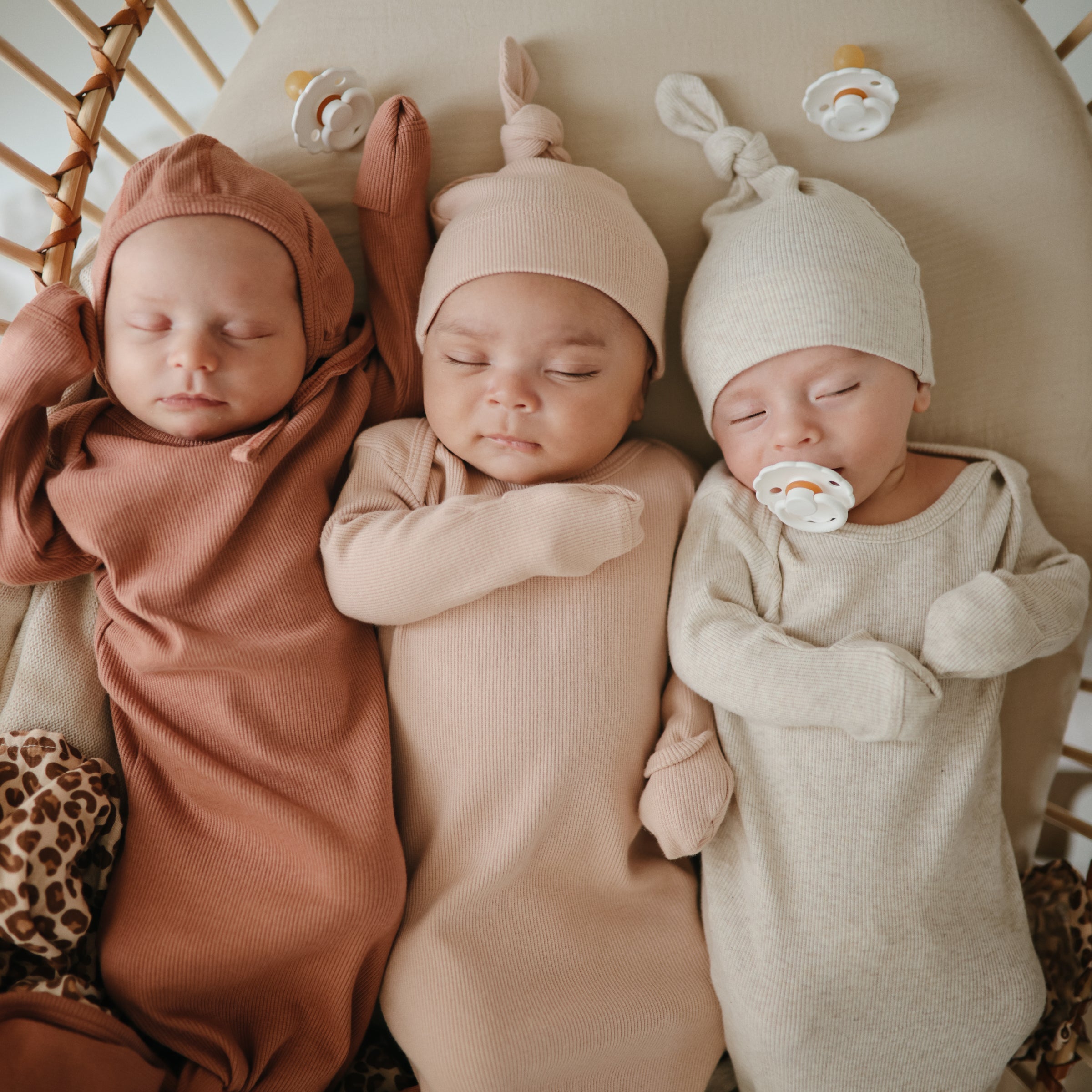 Image of Ribbed Baby Bonnet